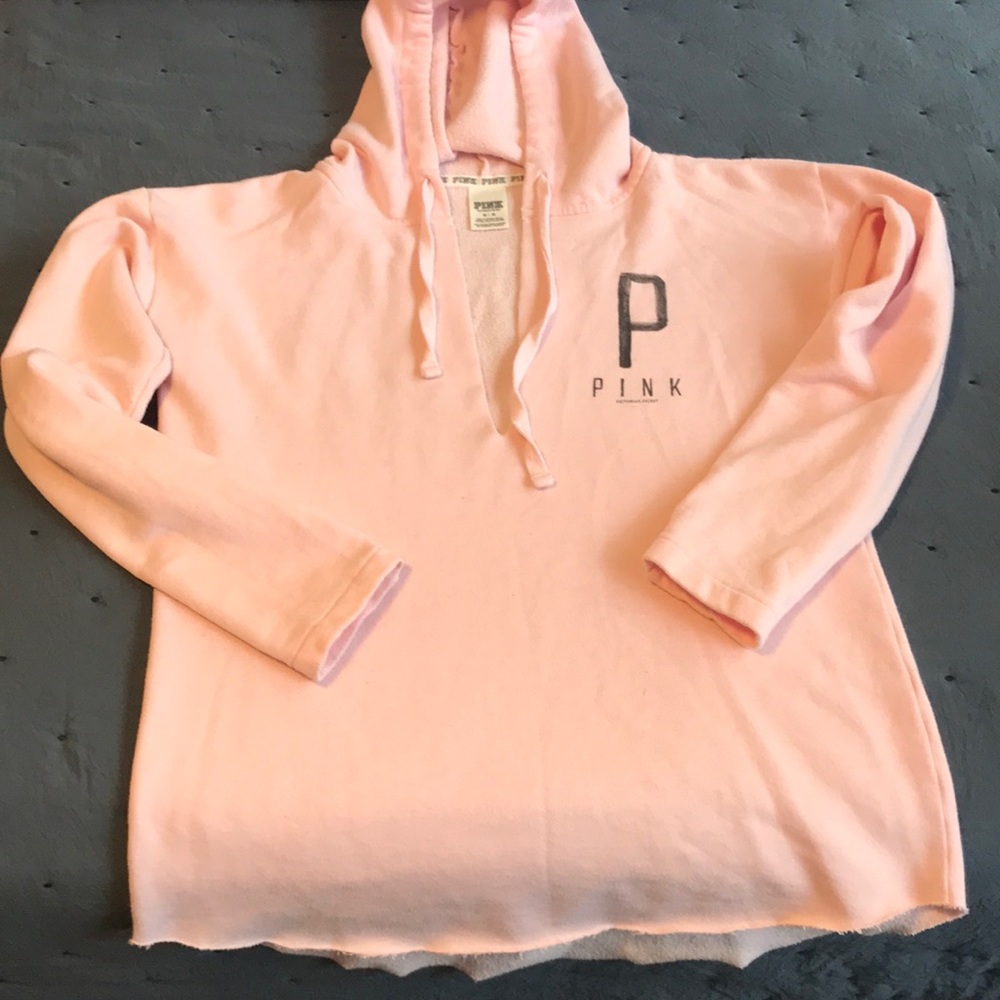 Pink hoodie sweater